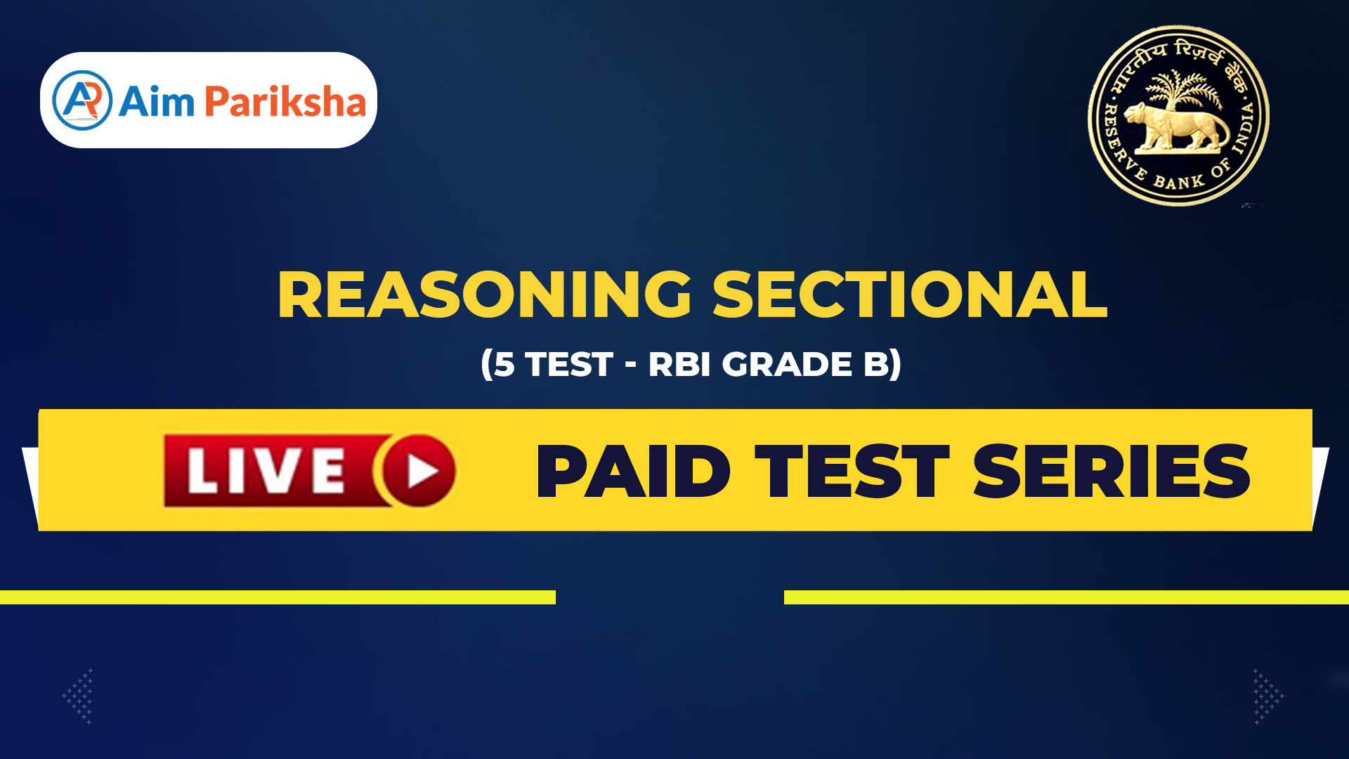 Reasoning Sectional 5 Test - RBI Grade B